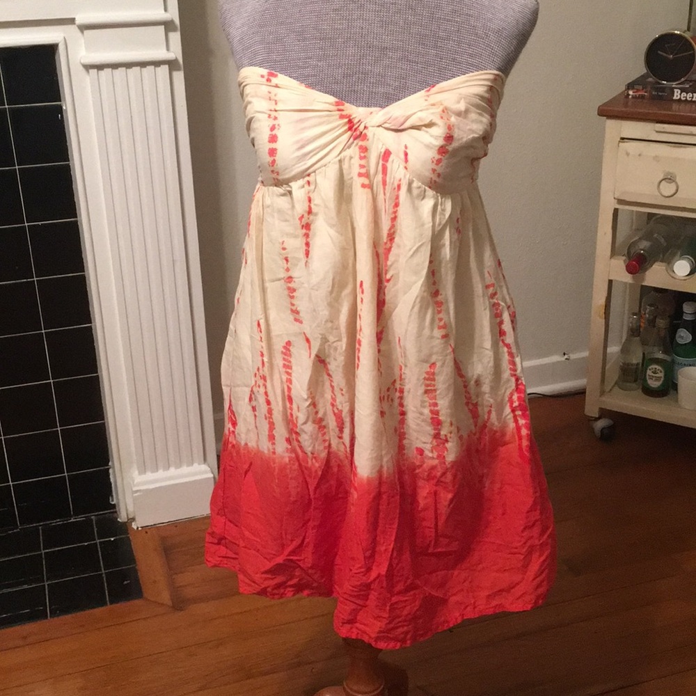 Strapless beach dress